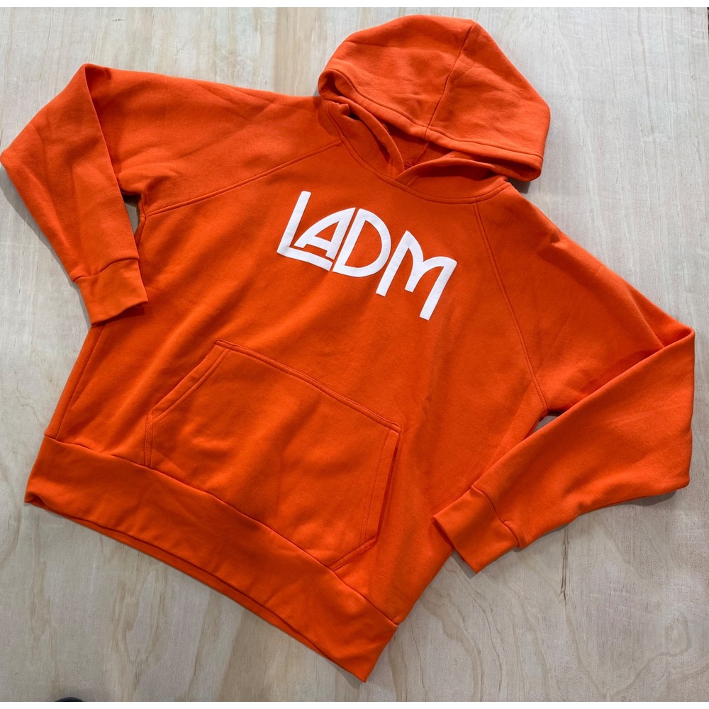 UC Sportswear LADM Orange Hoodie Adult Small Raglan Dance Streetwear